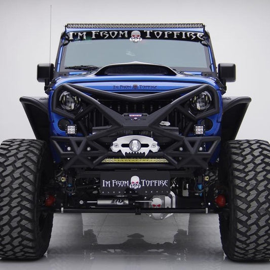 Topfire Wilder III Stainless Steel Front Bumper for Wrangler JK JKU