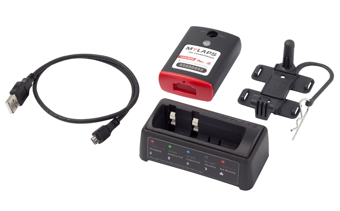 MYLAPS TR2 Transponder Kit - CAR / BIKE (inc 1 Year Subscription)