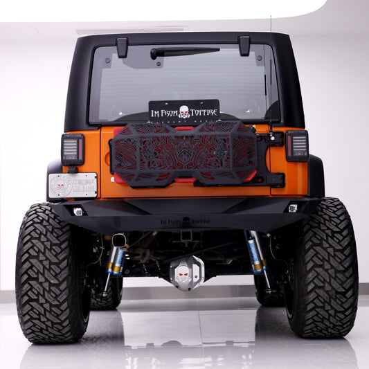 Topfire Blade II Rear Bumper (Full Width) for Wrangler JK JKU