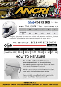 ARAI CK-6 Junior Karting Helmet SNELL/FIA CMR (for Juniors U16)
