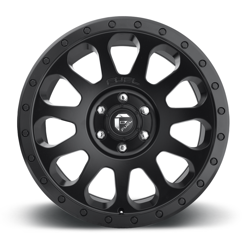 FUEL OFFROAD 'VECTOR' 17" D579- Matte Black 17/9 Rims -12 (set of 5 Jeep 5x127 - 12) JK