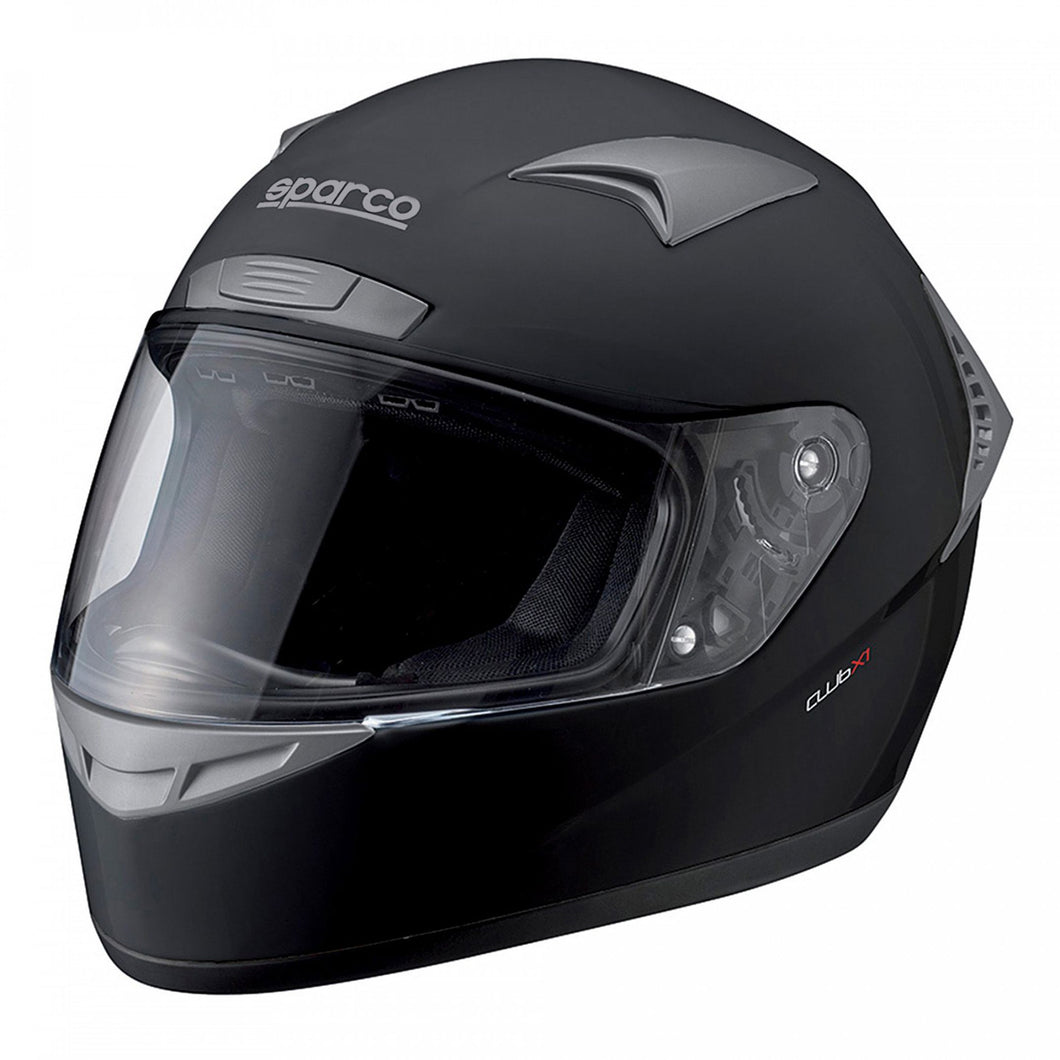 Sparco CLUB X1 Motorsport Helmet (Not Fireproof) - MATT BLACK