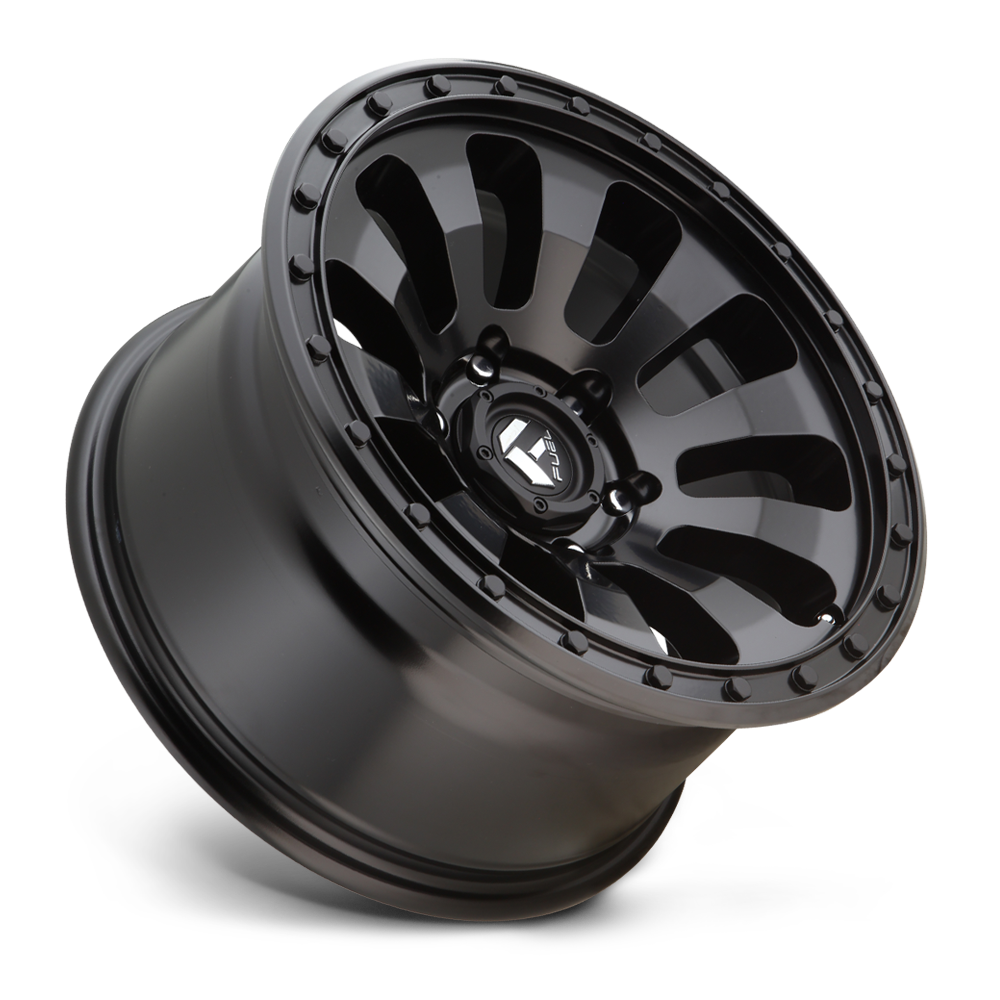 FUEL OFFROAD 'TACTIC' 17" D630- Satin Black 17/9 Rims (set of 5 Jeep 5x127 - 12) JK