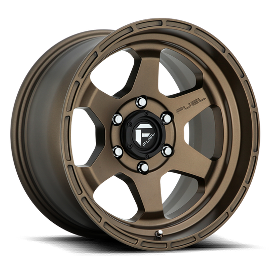 FUEL OFFROAD 'Shok' 17" D666 - Matte Bronze 17" Rims 9J -12 (set of 5 Jeep 5x127)