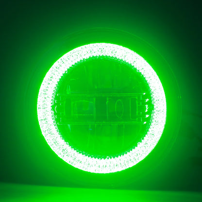 Headlights "9" RGB 'DIAMOND' for Wrangler JL / JLU with DRL (App Controlled) A+ LED