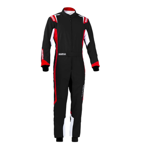 Sparco THUNDER Kart Suit (Black/Red) - Size 140 (YOUTH)