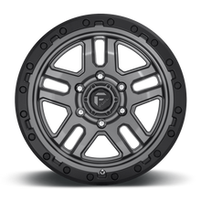 Load image into Gallery viewer, FUEL OFFROAD &#39;AMMO&#39; 17&quot; D701 - Matte Anthracite with Black Ring 17/9 Rims -12 (set of 5 Jeep 5x127 -12)

