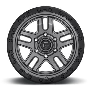FUEL OFFROAD 'AMMO' 17" D701 - Matte Anthracite with Black Ring 17/9 Rims -12 (set of 5 Jeep 5x127 -12)
