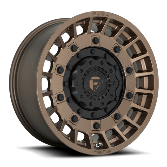 FUEL OFFROAD 'MILITIA' 17" D725 - Bronze with Inner Black Ring (set of 5 Jeep 5x127 / 5x114) -12