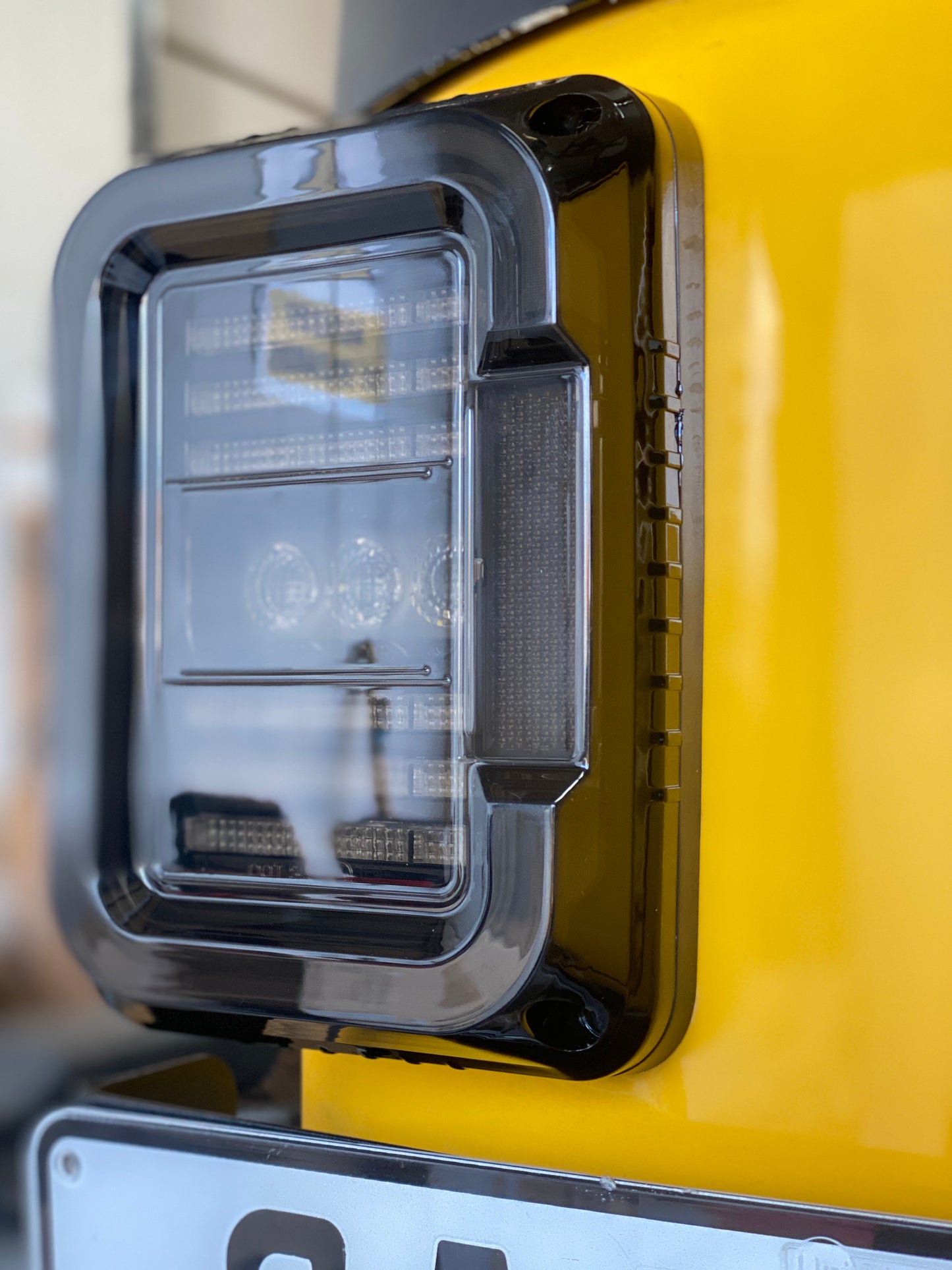 TAIL LIGHTS - CEE 'C' BLACKED LED replacement for Wrangler JK JKU (pair)