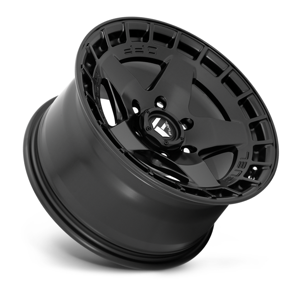 FUEL OFFROAD 'WARP' 17" D733 - Satin Black 17" Rims -12 (set of 5 Jeep 5/127)