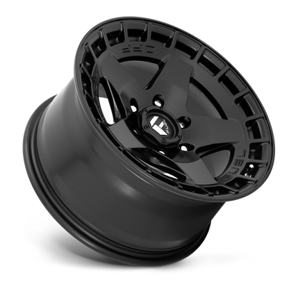 FUEL OFFROAD 'WARP' 17" D733 - Satin Black 17" Rims -12 (set of 5 Jeep 5/127)