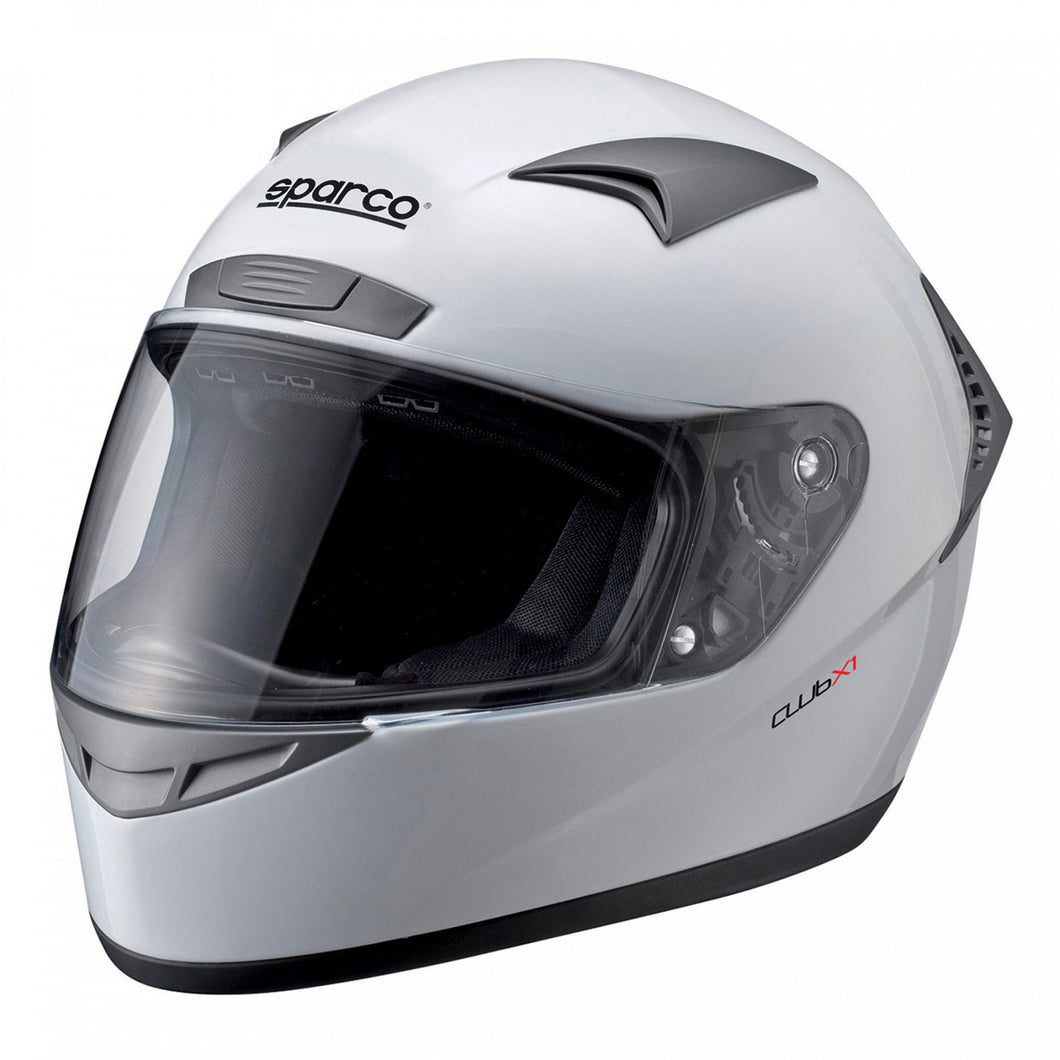Sparco CLUB X1 Motorsport Helmet (Not Fireproof) - WHITE