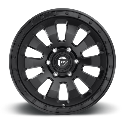 FUEL OFFROAD 'TACTIC' 17" D630- Satin Black 17/9 Rims (set of 5 Jeep 5x127 - 12) JK