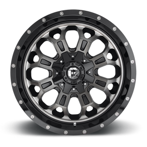 FUEL OFFROAD 'CRUSH' 17" D561 - Gloss Black Tinted 17" 9J Rims -12 (set of 5 Jeep 5x127 and 5x114)