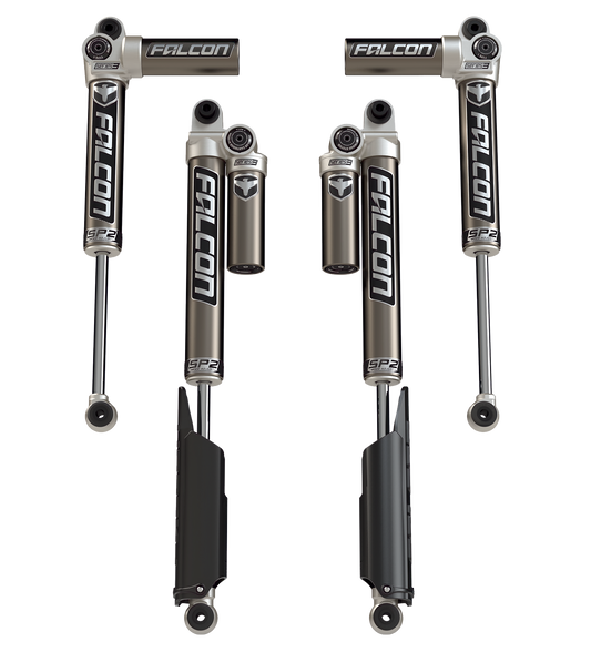 Falcon SP2 3.1 Piggyback Shocks (0-1.5” Lift) - All 4 for Wrangler 4Dr JLU