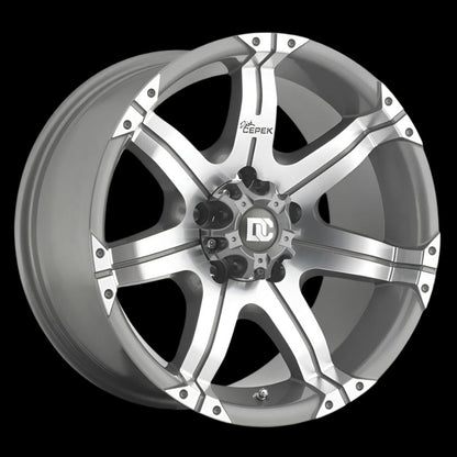 DICK CEPEK 'Gun Metal 7' Rims 17" - Machined / Gun Metal (set of 5 for Jeep 5x127 17/8.5 +19 offset)
