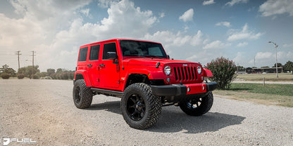 FUEL OFFROAD 'COUPLER' 17" D575 - Gloss Black Rims (set of 5 Jeep 5x127 / 5x114) -12