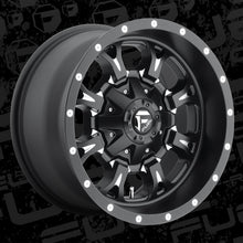Load image into Gallery viewer, FUEL OFFROAD &#39;Krank&#39; 17&quot; D517 - Matte Black Milled 17&quot; 9J Rims -12 (set of 5 Jeep 5x127 and 5x114)
