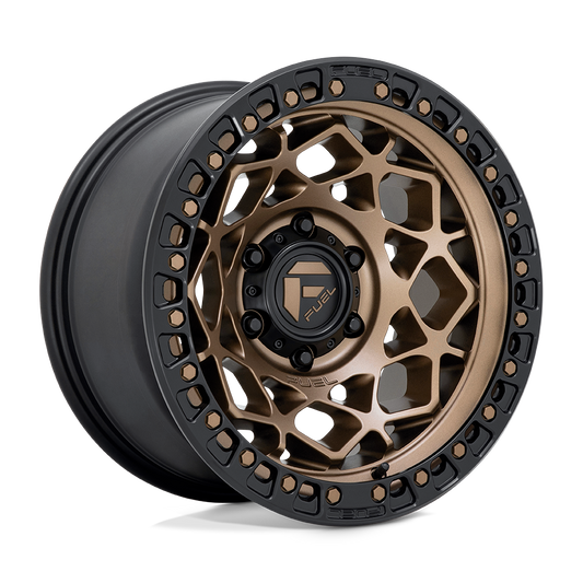FUEL OFFROAD 'UNIT' 17" D785 - Bronze with Black Ring 17" Rims -12 (set of 5 Jeep 5/127)