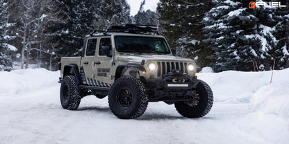 FUEL OFFROAD 'NITRO' 17" D667 - Satin Black 17" Rims 9J (set of 5 Jeep 5/127 -12) JK / JL