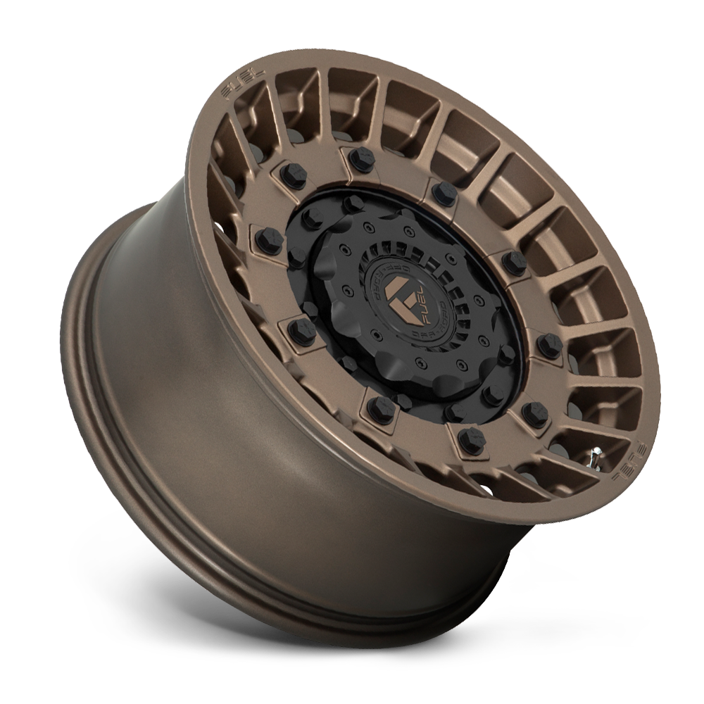 FUEL OFFROAD 'MILITIA' 17" D725 - Bronze with Inner Black Ring (set of 5 Jeep 5x127 / 5x114) -12