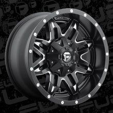 Load image into Gallery viewer, FUEL OFFROAD &#39;LETHAL&#39; 17&quot; D567 - Matte Black Milled 17&quot; 9J Rims -12 (set of 5 Jeep 5x127 and 5x114)

