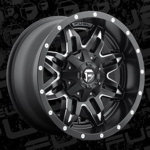 FUEL OFFROAD 'LETHAL' 17" D567 - Matte Black Milled 17" 9J Rims -12 (set of 5 Jeep 5x127 and 5x114)
