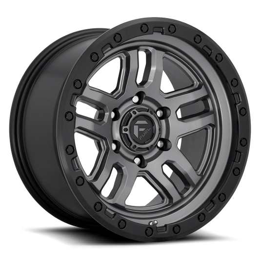 FUEL OFFROAD 'AMMO' 17" D701 - Matte Anthracite with Black Ring 17/9 Rims -12 (set of 5 Jeep 5x127 -12)