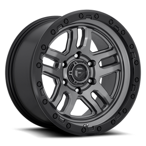 FUEL OFFROAD 'AMMO' 17" D701 - Matte Anthracite with Black Ring 17/9 Rims -12 (set of 5 Jeep 5x127 -12)