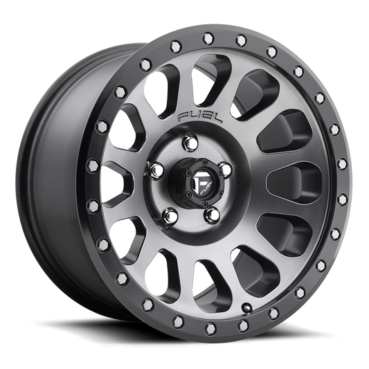 FUEL OFFROAD 'VECTOR' 18" Rims D601 for Land Cruiser - (Anthracite with Black Ring) 9J +20 (set of 5 LC 5x150)