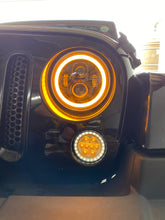 Load image into Gallery viewer, Headlights LED DRL Halo &#39;Clone&#39; for Wrangler JK JKU TJ (pair)
