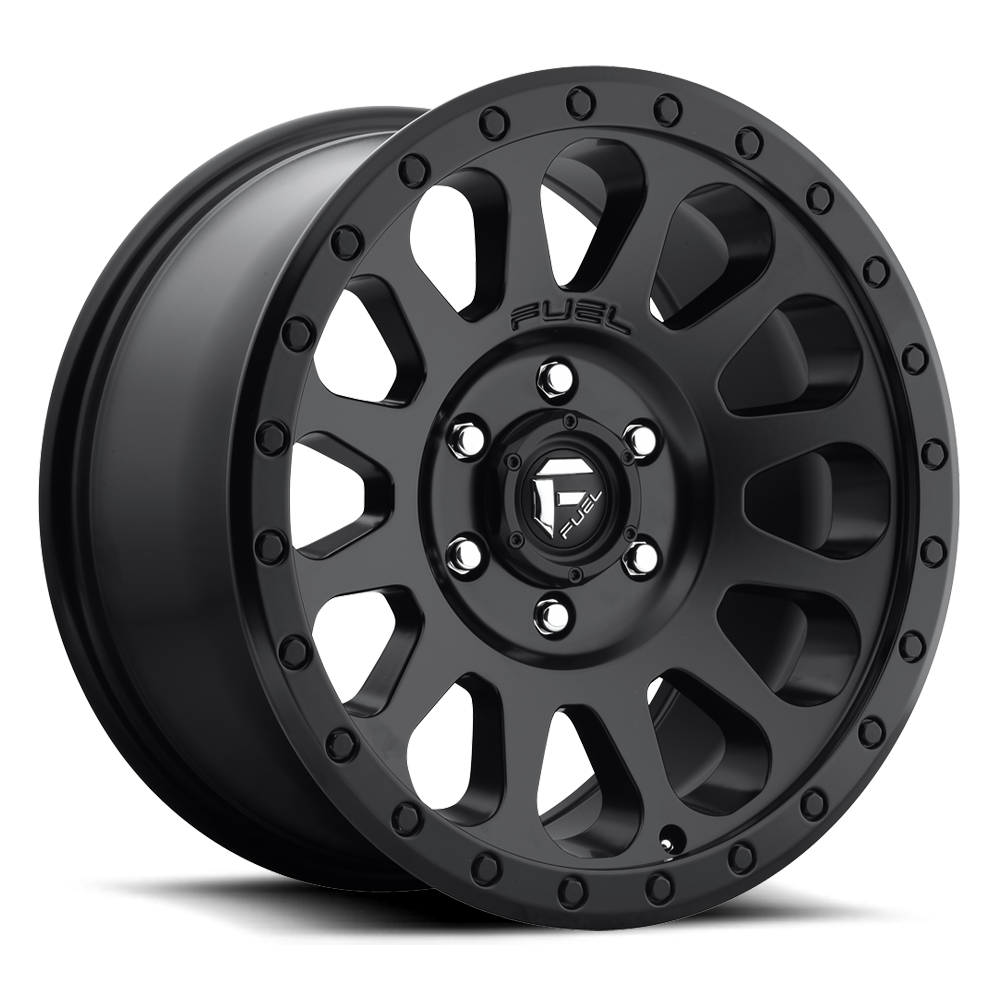 FUEL OFFROAD 'VECTOR' 17" D579- Matte Black 17/9 Rims -12 (set of 5 Jeep 5x127 - 12) JK