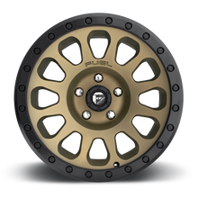 Load image into Gallery viewer, FUEL OFFROAD &#39;VECTOR&#39; 17&quot; D600- Matte Bronze - Black Ring 17/9 Rims (set of 5 Jeep 5x127 - 12) JK, JL, Gladiator

