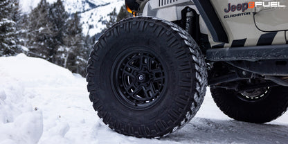 FUEL OFFROAD 'NITRO' 17" D667 - Satin Black 17" Rims 9J (set of 5 Jeep 5/127 -12) JK / JL