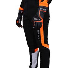 Load image into Gallery viewer, Sparco THUNDER Kart Suit (Black/Orange) - Size 140 (YOUTH)
