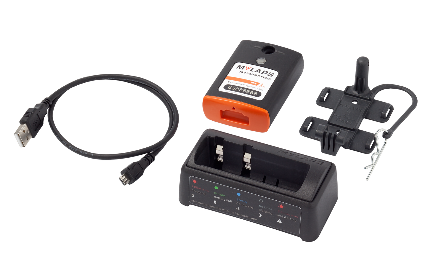 MYLAPS TR2 Transponder Kit - MX / MOTOCROSS (inc 1 Year Subscription)