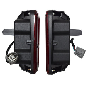 TAIL LIGHTS - RED SWIRL LED replacement for Wrangler JK JKU (pair)