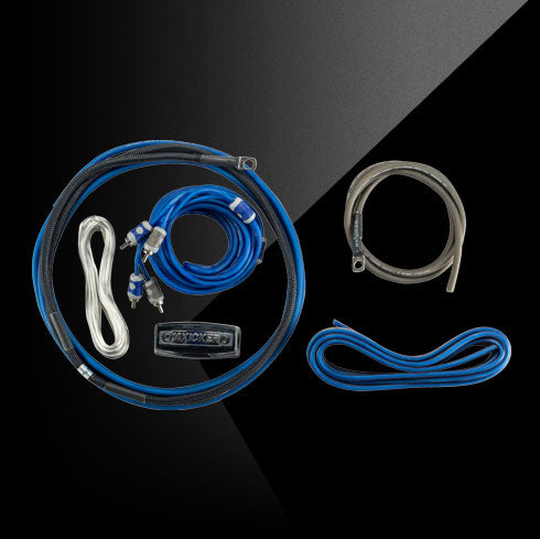 Kicker CXA300.4 Amp with 46CK8 8-Gauge Install Kit