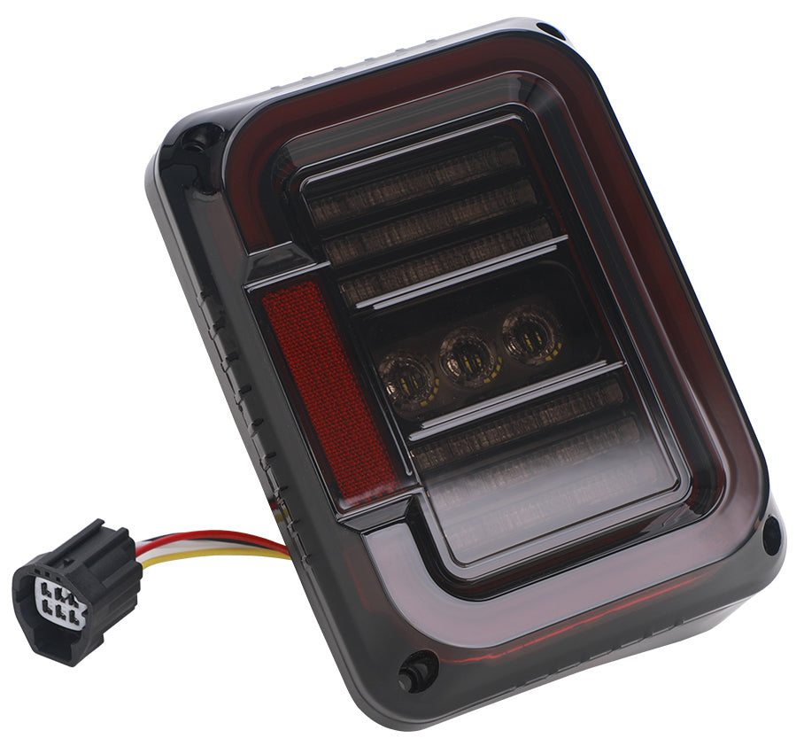 TAIL LIGHTS - CEE 'C' SMOKE LED replacement for Wrangler JK JKU (pair)