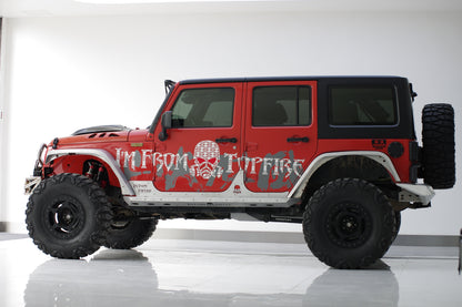 Topfire Side Protection and Steps for 4dr Wrangler JKU