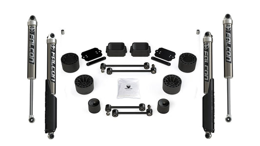 KIT ONLY: 2.5” Teraflex Performance Spacer Lift Kit with Falcon SP2 2.1 shocks for Wrangler 2dr JL / 4dr JLU