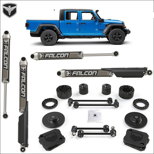 FULLY FITTED: Teraflex 2.5" Performance Spacer Lift with FALCON SP2 2.1 Shocks for JT Gladiator