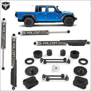 FULLY FITTED: JT GLADIATOR: Teraflex 2.5" Performance Spacer Lift with FALCON SP2 2.1 Shocks