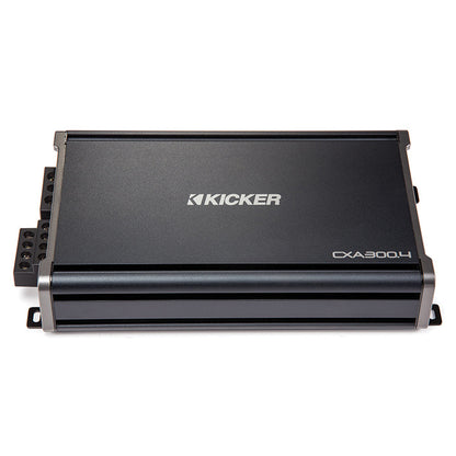 Kicker CXA300.4 Amp with 46CK8 8-Gauge Install Kit